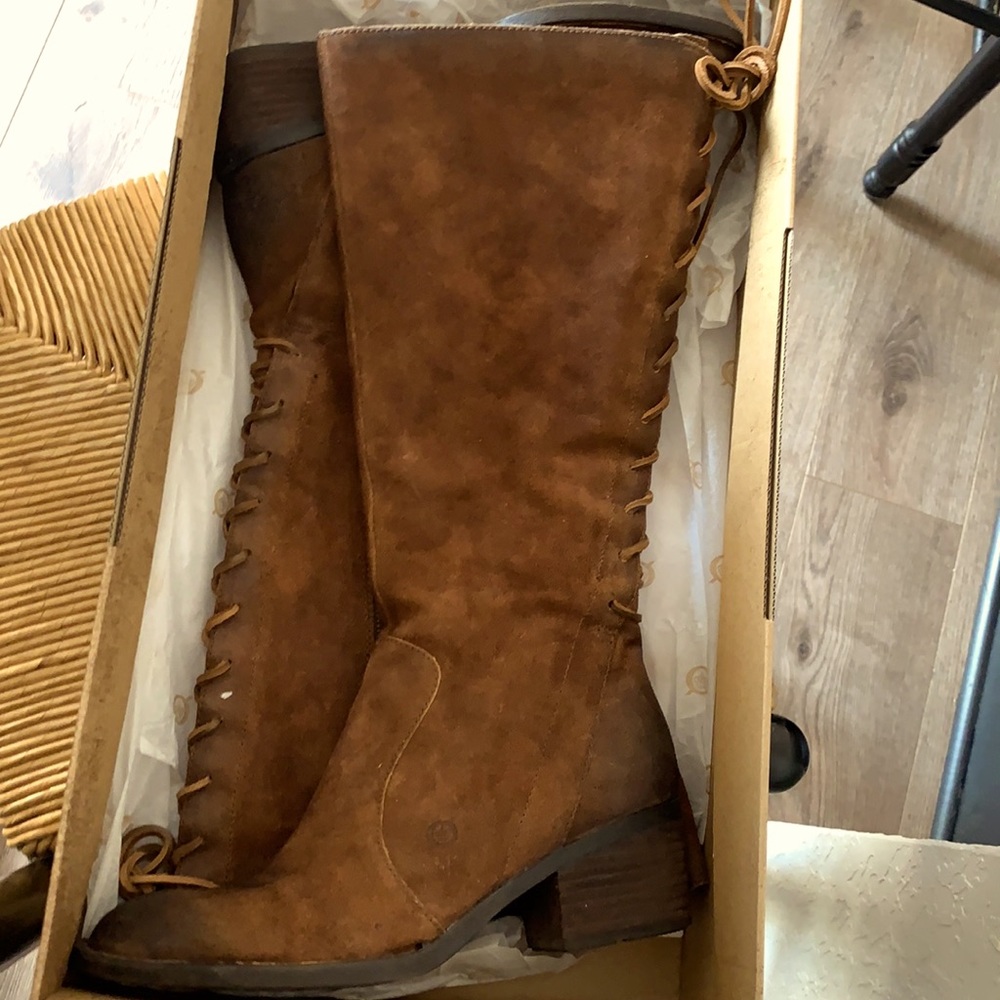 Börn 14" tall boots +2" heel, 9M